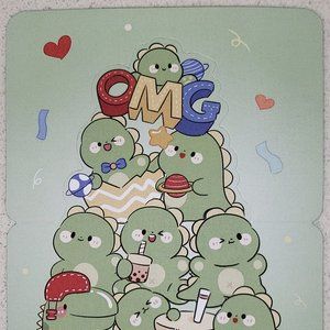 Baby Dinosaurs "Best Wishes" mini pop up greeting card without envelope